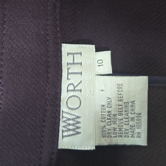 W By Worth Purple Motorcycle Jacket Size 10 - Picture 2 of 12